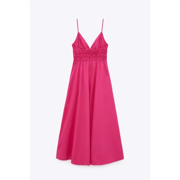 ZARA Voluminous Poplin Dress - Picture 5 of 6